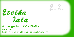 etelka kala business card